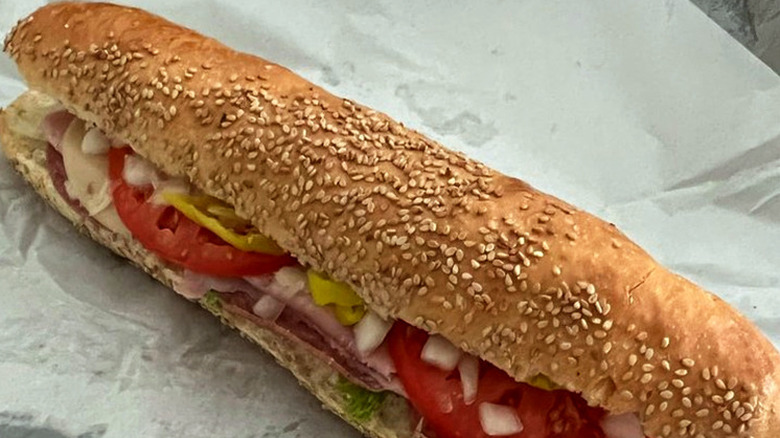 An Italian sub from Bommarito bakery in Detroit