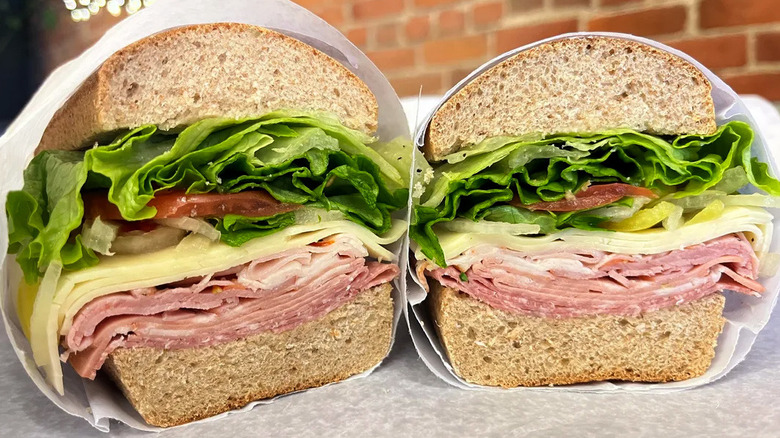 Cross-section of Martone's Italian sub