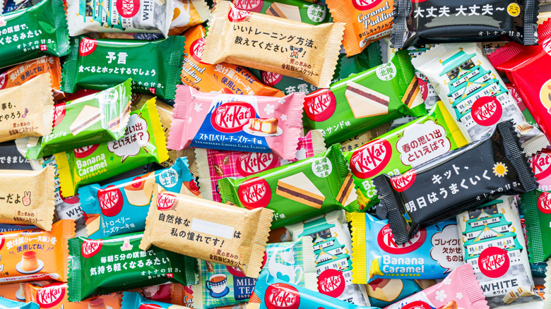 Japanese mini Kit Kats in assorted flavors