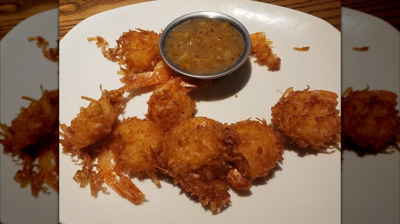 Outback gold coast coconut shrimp with lemon and dipping sauce
