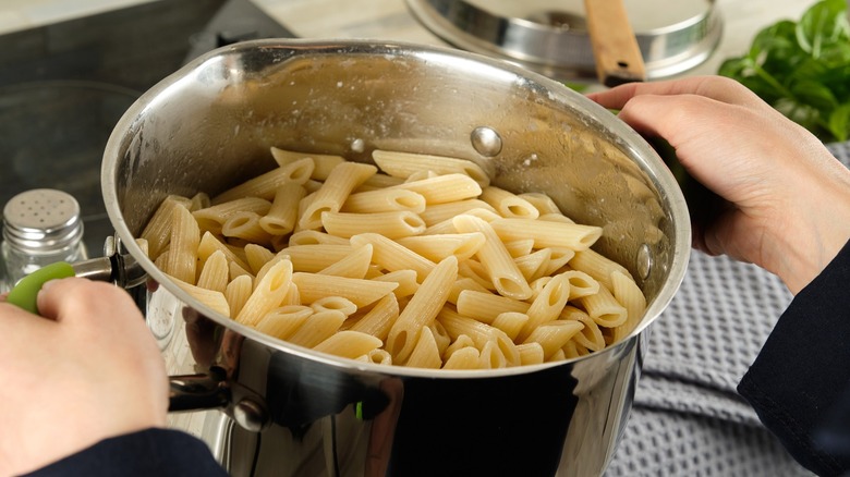 Boiled Penne pasta