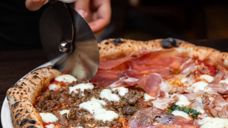 PIzza and cutter roll