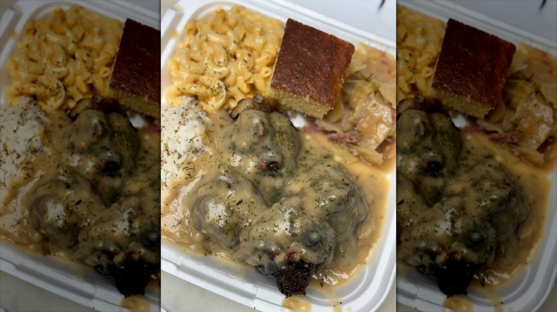 Shug's Comfort Food soul food in takeout container
