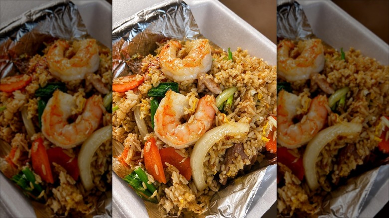 Fried rice with shrimp and vegetables from Rice Thai Cuisine