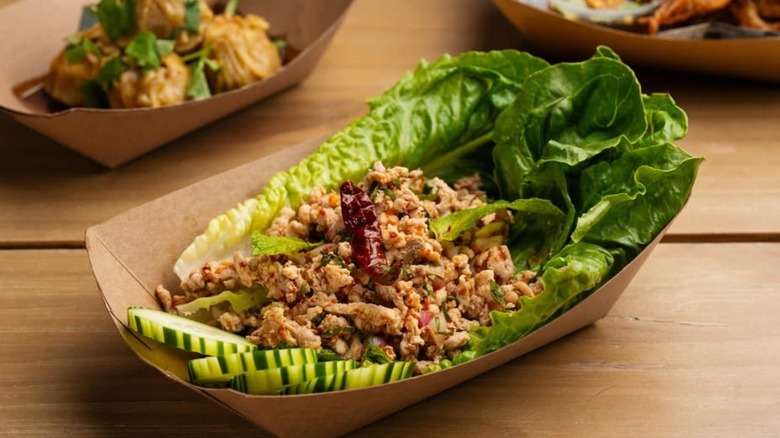 Fresh lettuce wraps from Ka-Tip Thai Street Food