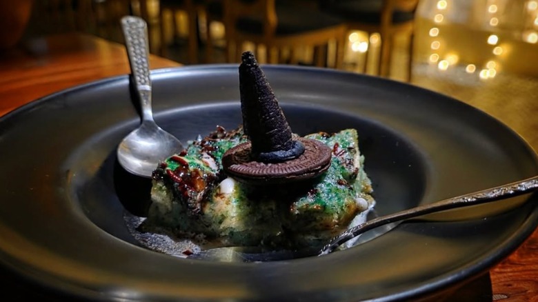 "Bewitched" Bread Pudding at The Cauldron Spirits & Brews