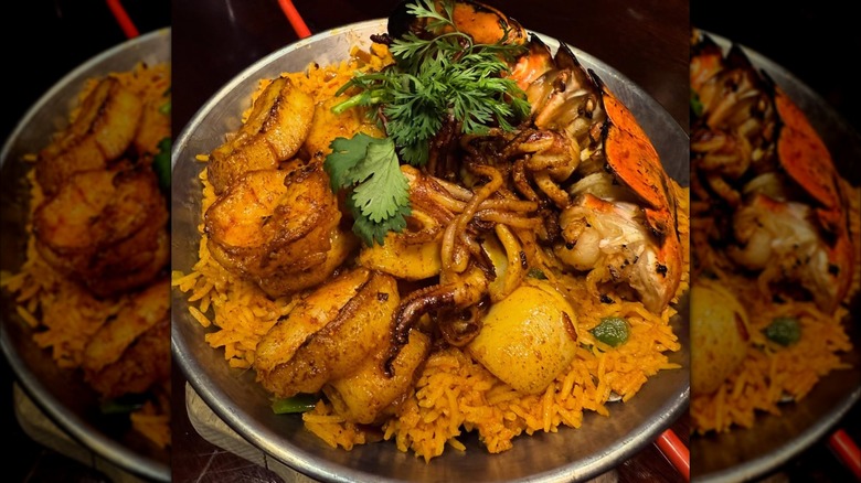 Ecuadorian Dish Arroz Con Mariscos at The Consulate Atlanta