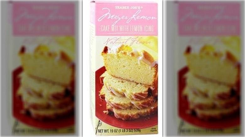 Trader Joe's Meyer Lemon Cake Mix package