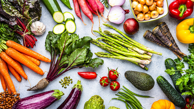 Assorted fresh vegetables