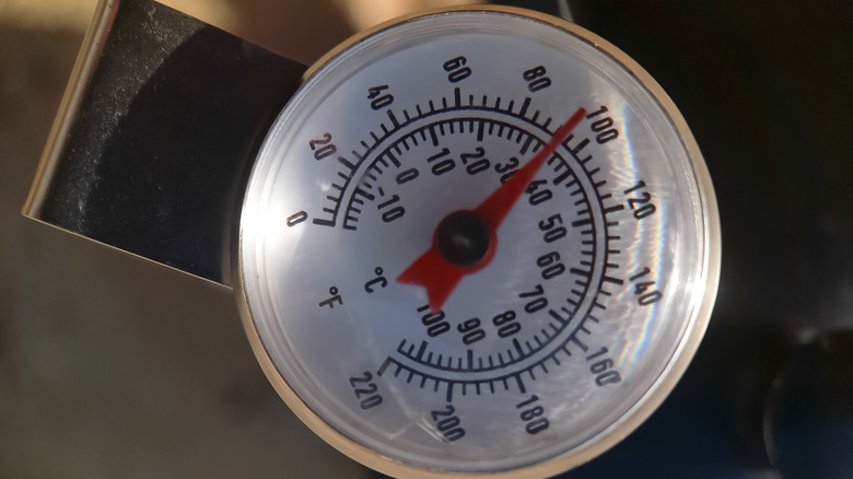 Thermometer inside a kettle