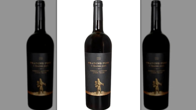 Trading Post Cabernet Sauvignon bottle on white backdrop