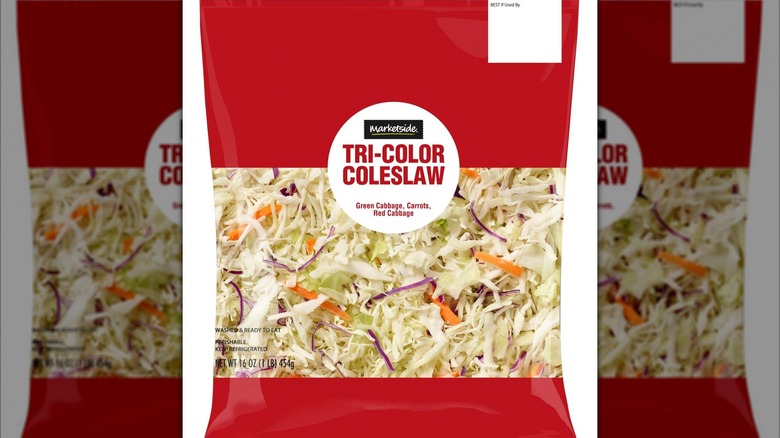 Bag of Marketside Tri-Color Coleslaw