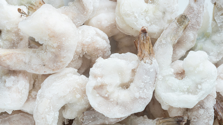 Frozen raw shrimp
