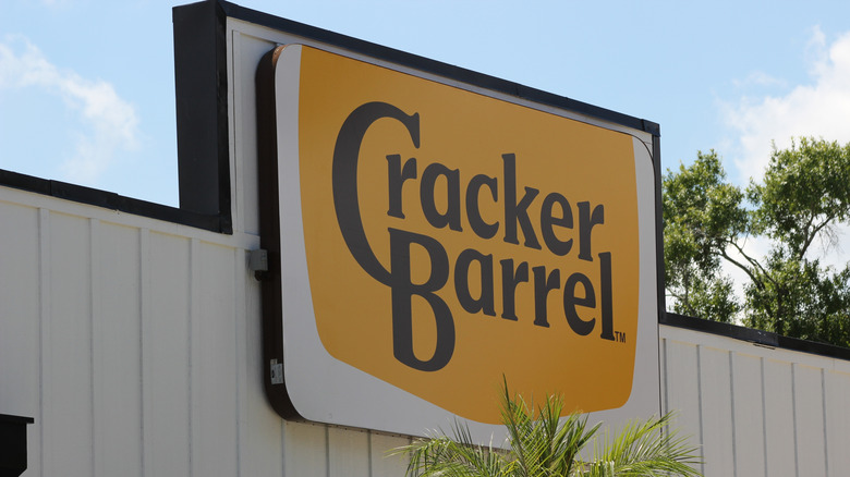 exterior of Cracker Barrel with new logo on building