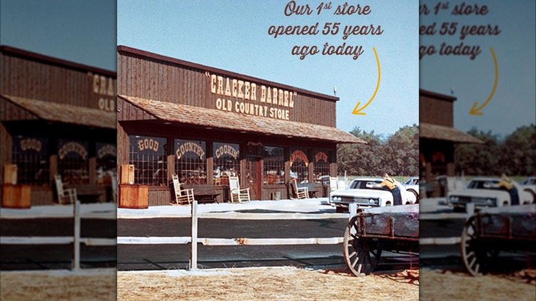 Vintage photo of original Cracker Barrel