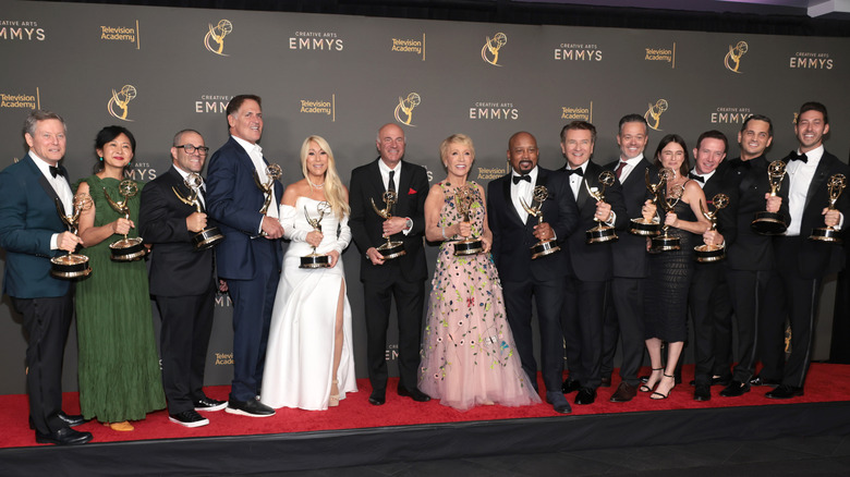 Shark Tank cast receiving Emmy awards