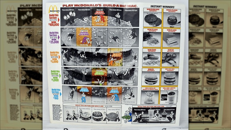 Build A Big Mac game board