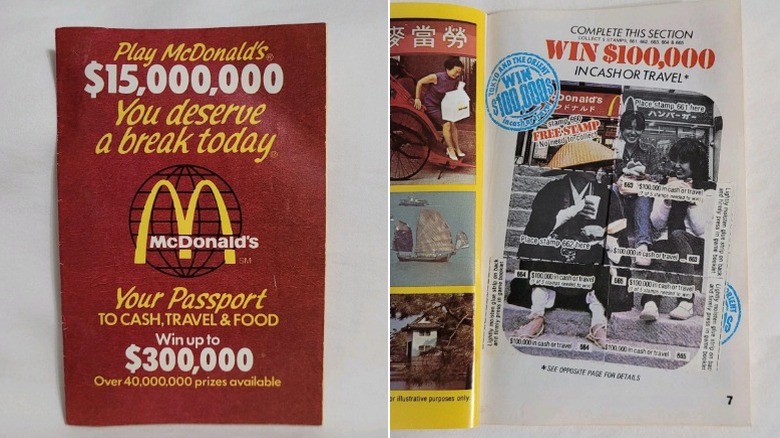 $15,000,000 You Deserve A Break Today passport booklet