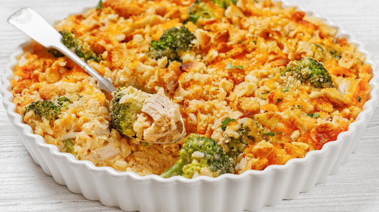 Chicken broccoli rice casserole