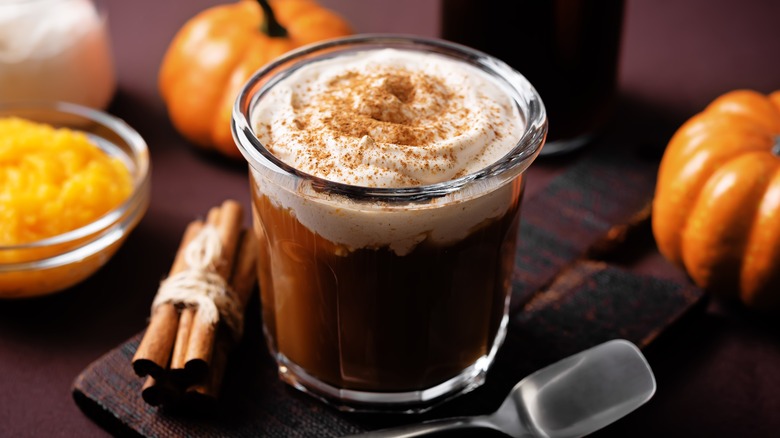 Cinnamon and pumpkin spiced cold brew