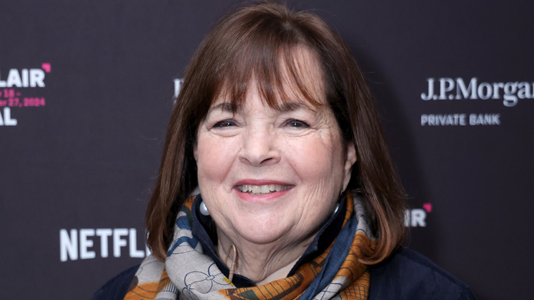 Close-up photo of Ina Garten at a red carpet event