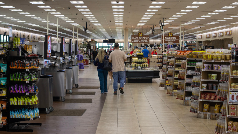 Shoppers walk through a Buc-ee's store