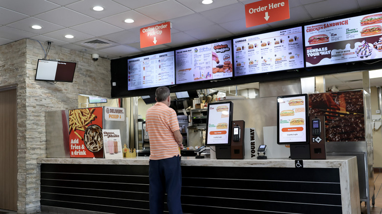 A Burger King order counter in 2026