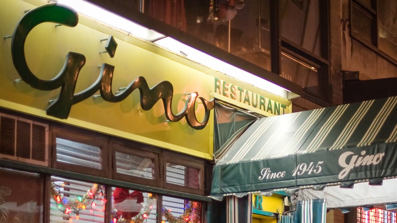 Outside Gino of Capri in NYC