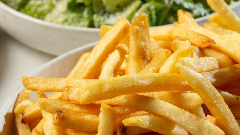 Closeup of french fries