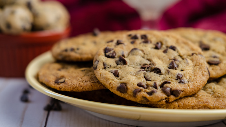 Homemade chocolate chip cookies