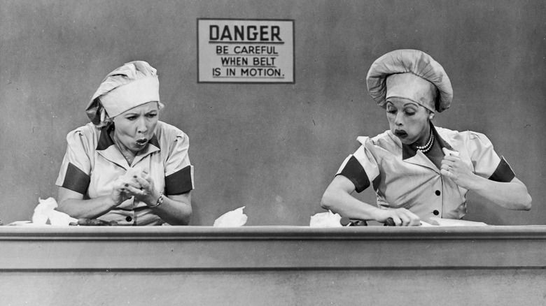 Vivian Vance and Lucille Ball in I Love Lucy episode