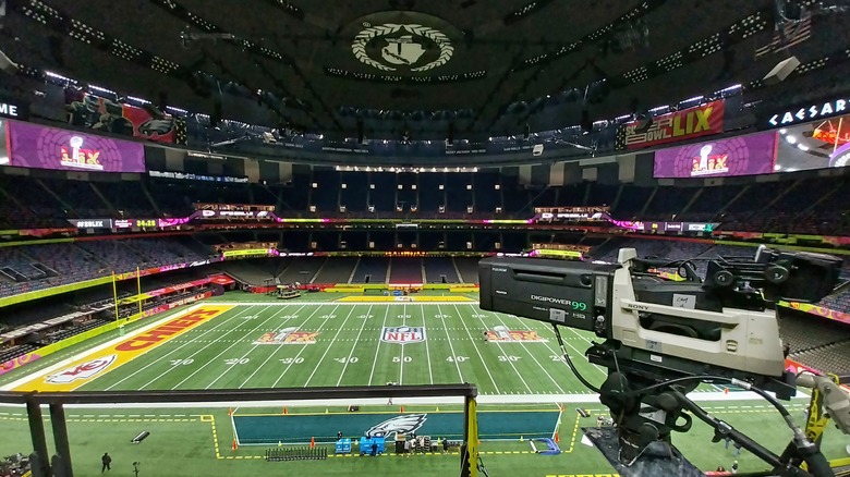 interior shot of Caesars Superdome