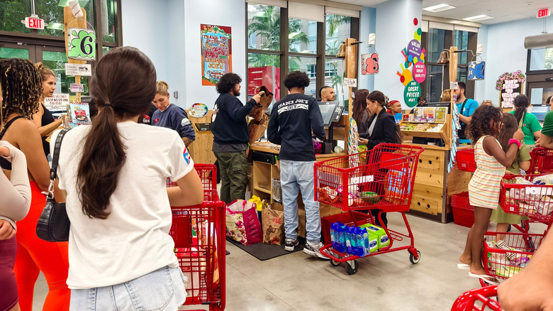 Trader Joe's check out line