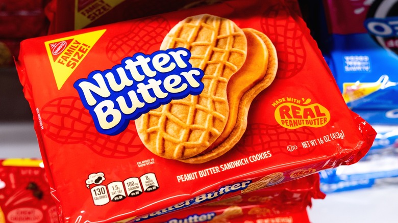 Packages of Nutter Butter for sale.