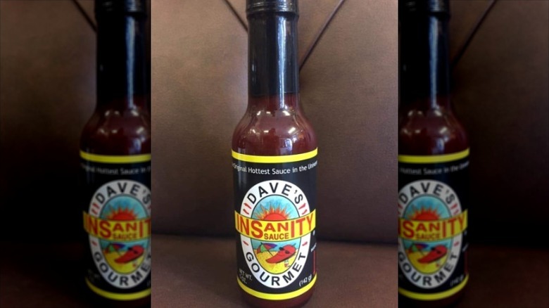 Dave's Gourmet Insanity Hot Sauce.