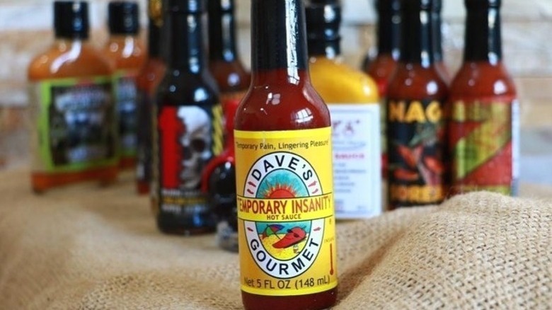 Dave's Gourmet Temporary Insanity Hot Sauce.