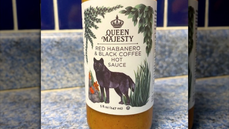 Queen Majesty Red Habanero and Black Coffee Hot Sauce.