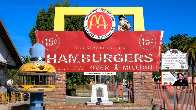 site of original McDonald's in San Bernardino