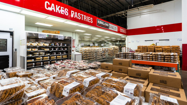 Various Costco baked goods pictured in its bakery