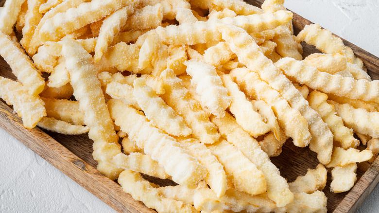 Frozen crinkle-cut french fries