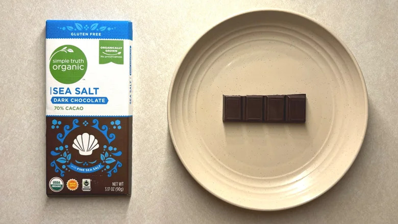 simple truth dark chocolate bar