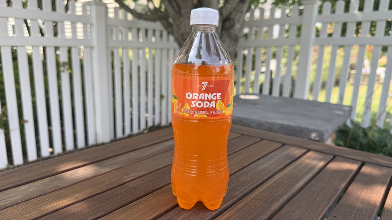 Bottle of 7-Select Orange Soda