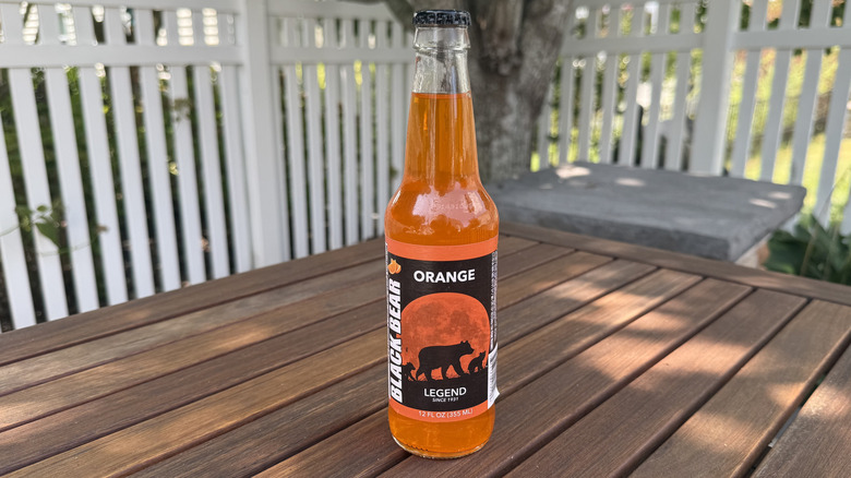Bottle of Black Bear Orange Soda