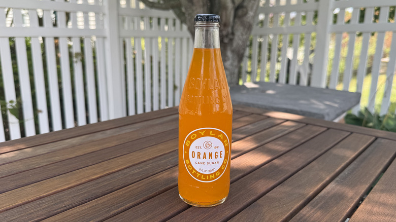 Bottle of Boylan Orange Soda