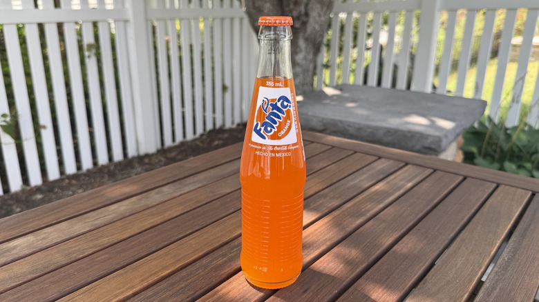 Bottle of Fanta Orange from Mexico