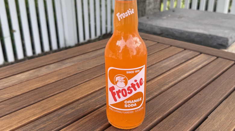 Bottle of Frostie Orange Soda