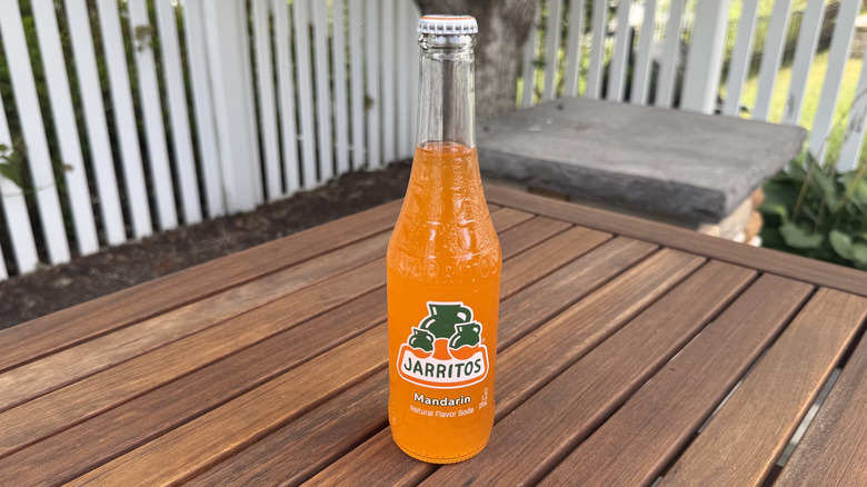 Bottle of Jarritos Mandarin Soda