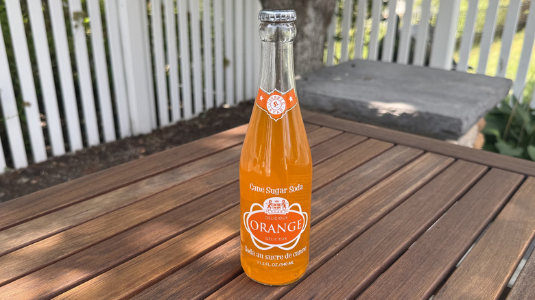 Bottle of Johnnie Ryan Orange Soda