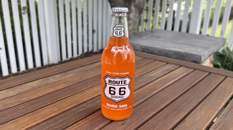 Bottle of Route 66 Orange Soda