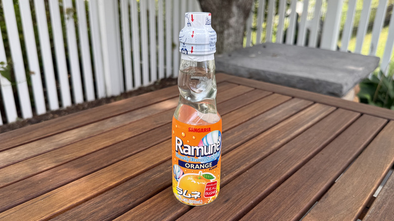 Bottle of Sangaria Ramune Orange